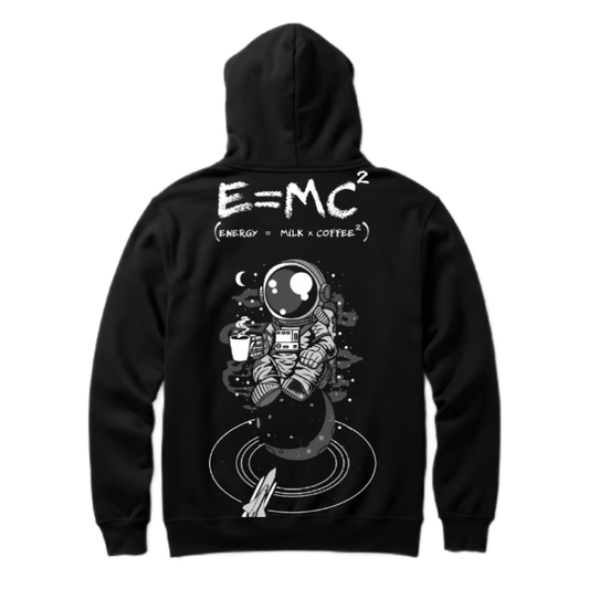 E=MC Back text oversize hoodie back 99