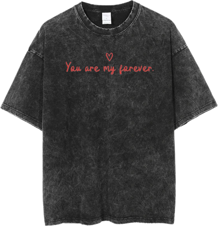 VaIentine coupIe One Size t- shirt Washed 9