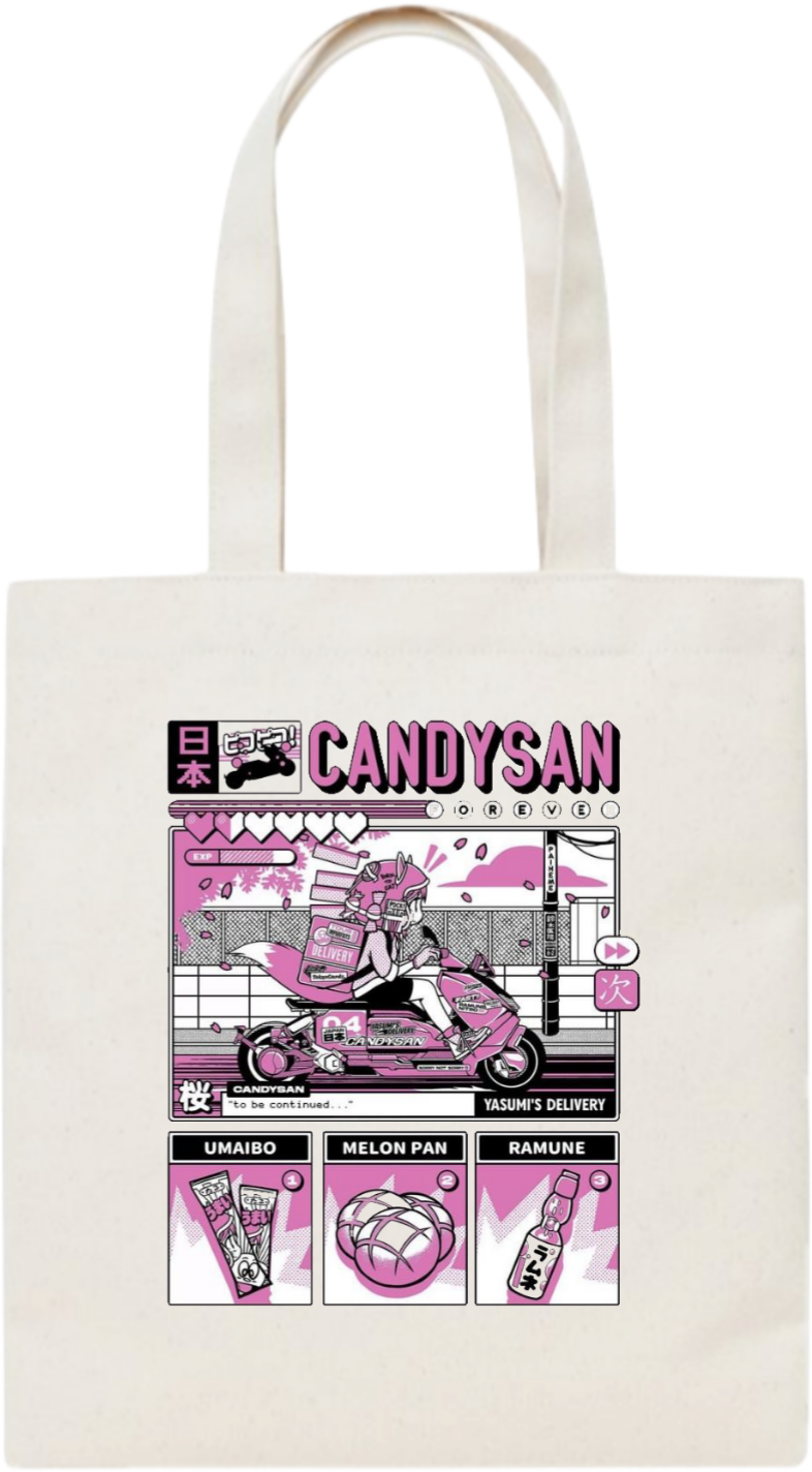 CANDYSAN tote bag beige 9