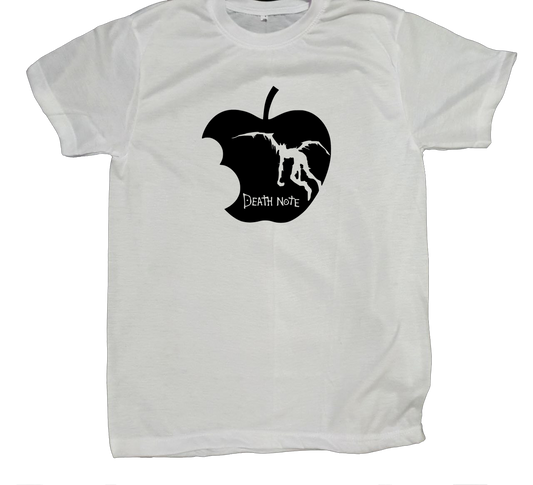 Death note t- shirt fat White 1