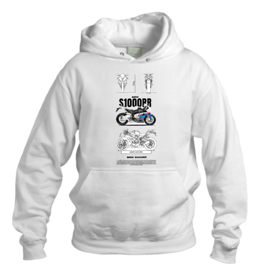 MOTOR CYCLE One Size hoodie White 9