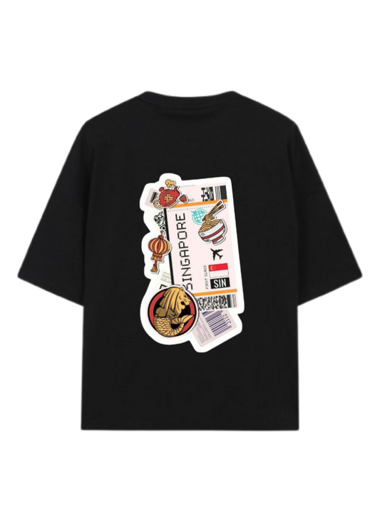 travel travellar t- shirt Black Back 9