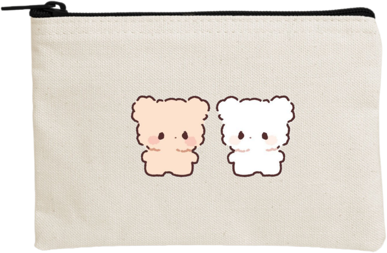 bear wallet pencil case Beige 9