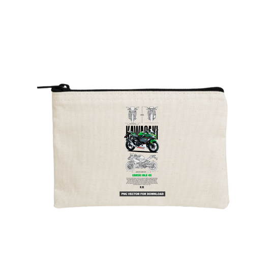 MOTOR CYCLE wallet pencil case Beige 9