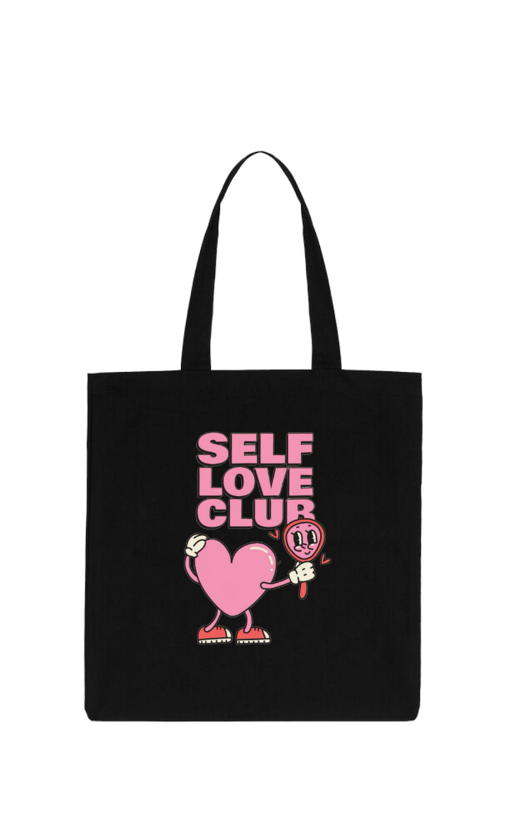 SELF LOVE CLUR tote bag Black 196