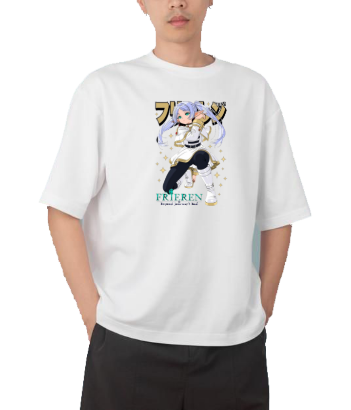 Frieren Beyond Journey's End t- shirt One Size White 9