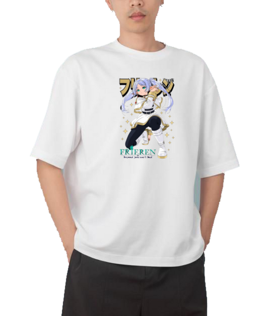 Frieren Beyond Journey's End t- shirt One Size White 9