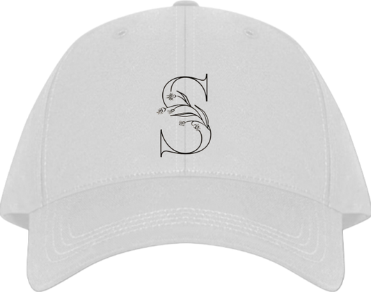 vector letter Baseball cap white S 9