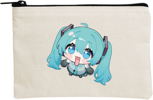miku pencil case Beige 9