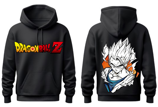 Dragon Ball One Size hoodie Black Back 9