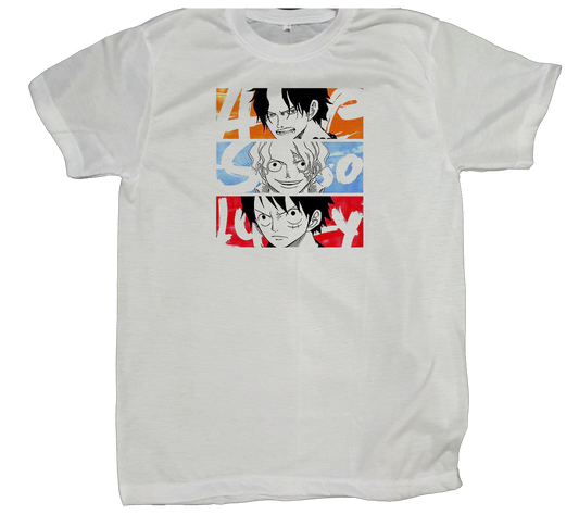 one piece t- shirt fat White 9