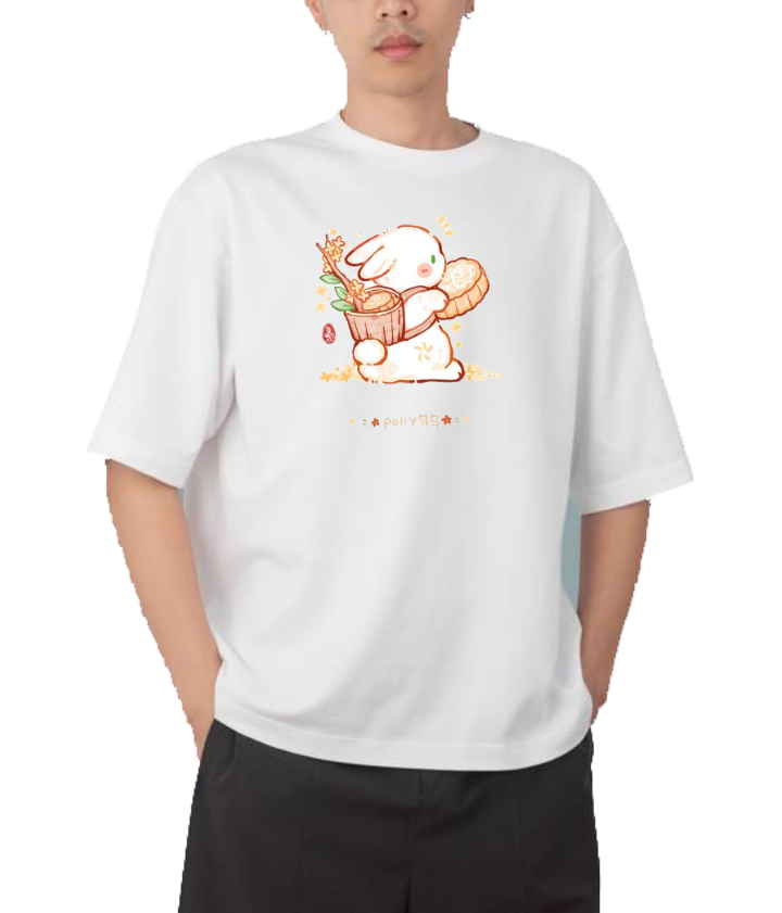 bunny One Size t- shirt White 9