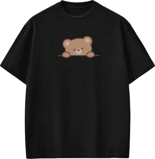 bear t- shirt Black  9