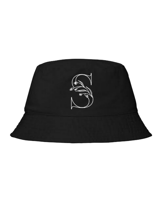 vector letter Bucket hat Fishman hat cap Black S 9