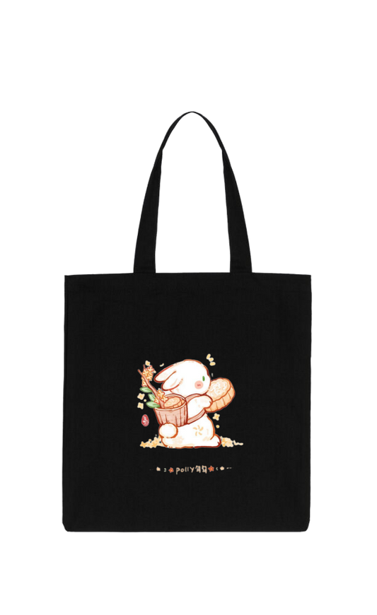 bunny tote bag White 9