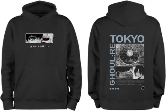 Tokyo Ghoul One Size hoodie Black Back 9