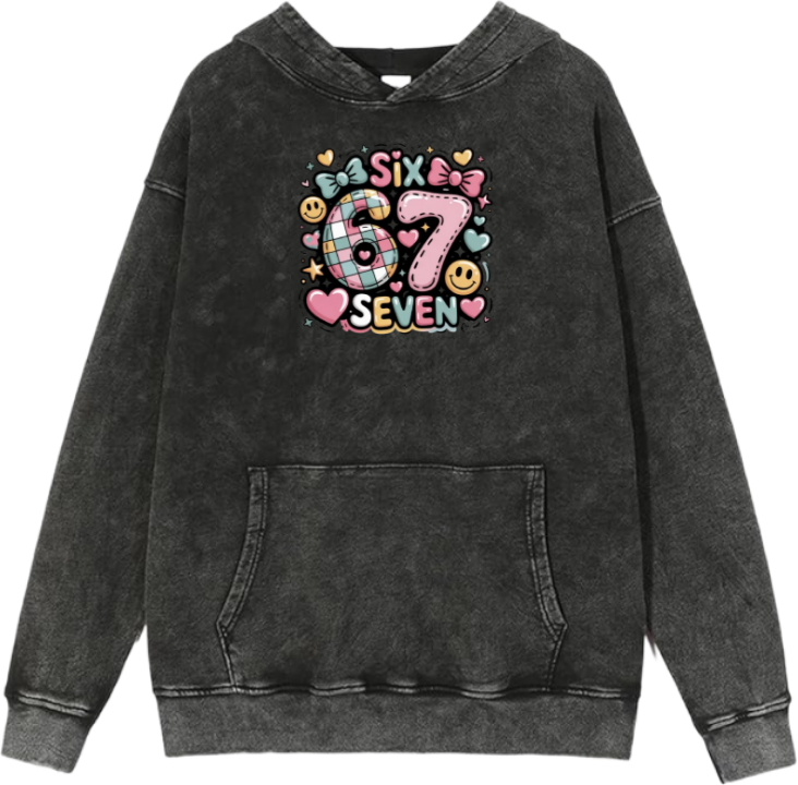 67 designs Oversize Hoodie Washed 9