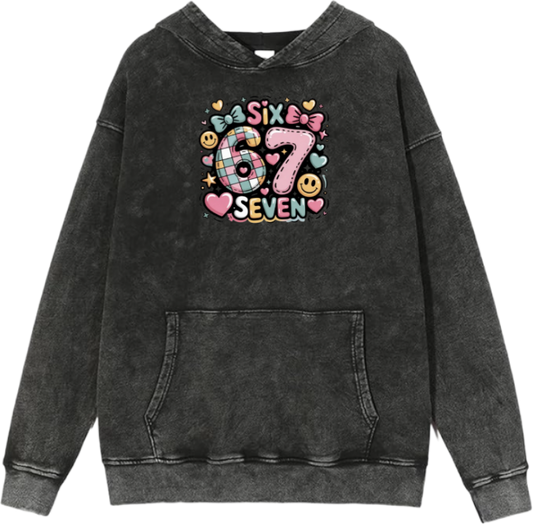 67 designs Oversize Hoodie Washed 9