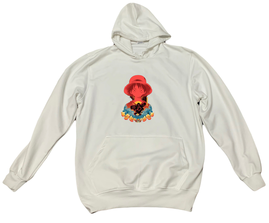 one piece One Size hoodie White 9