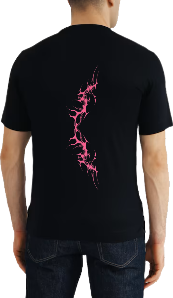 Goth  t- shirt  Black Back 9