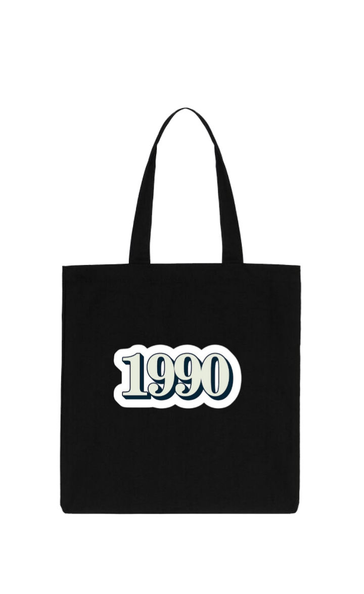 age tote bag Black 1990