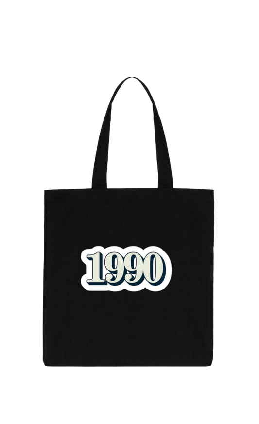 age tote bag Black 1990