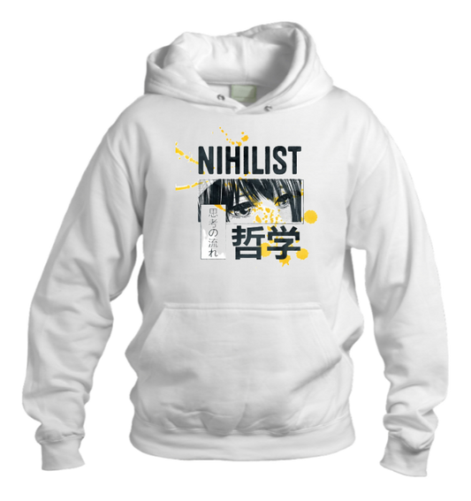 RANDOM ANIME GIRL Oversize  Hoodie White 9