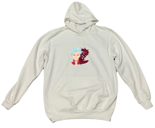 Anime Nanatsu no taizai seven deadly sins Oversize Hoodie White 9