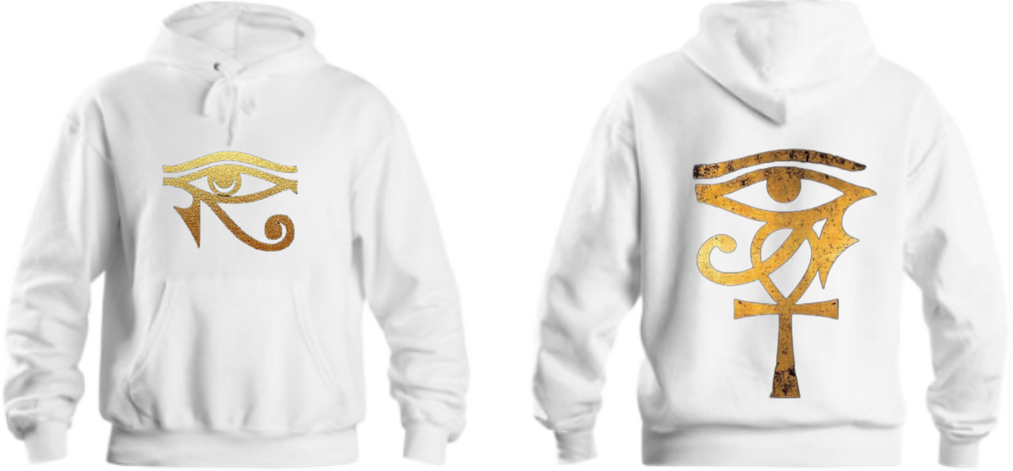 Egypt Over Size hoodie White Back 9