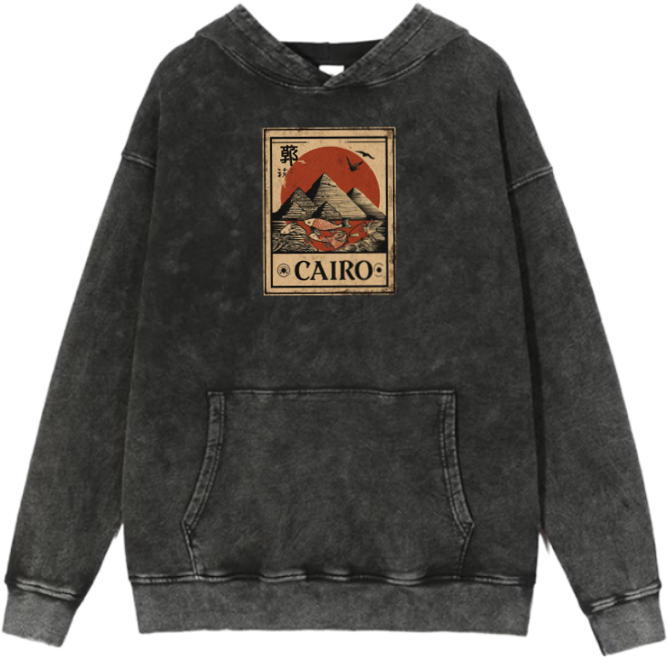 Egypt Over Size hoodie Washed 9