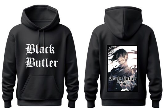 Black Butler One Size hoodie Black Back 9