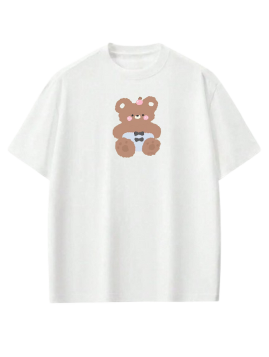 bear t- shirt White  9