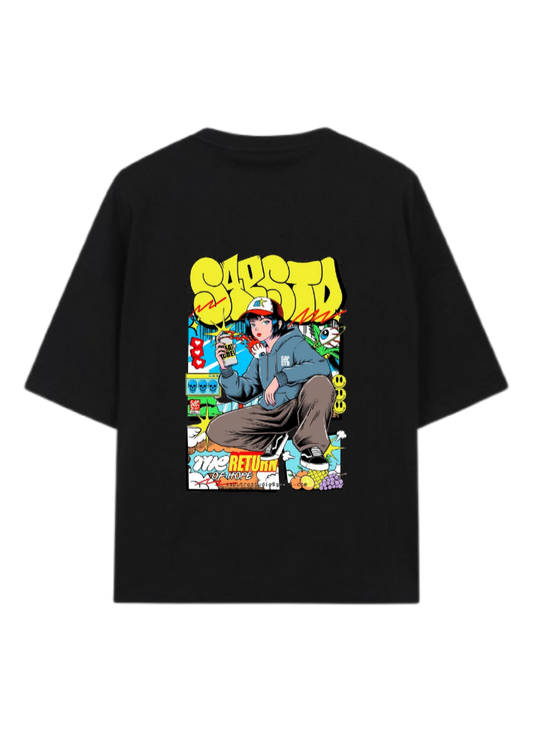 aliens One Size t- shirt Black Back 25