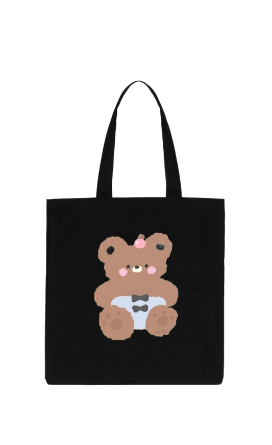 bear tote bag Black 9