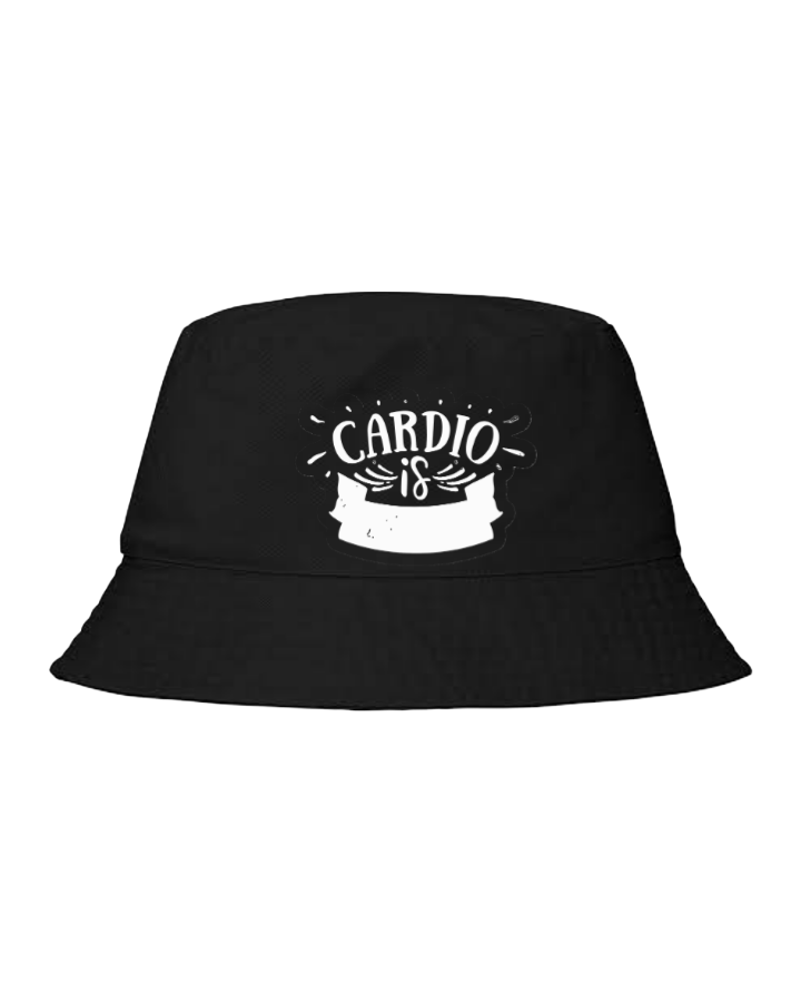 workout gym pilates Bucket hat Fishman hat cap Black 9
