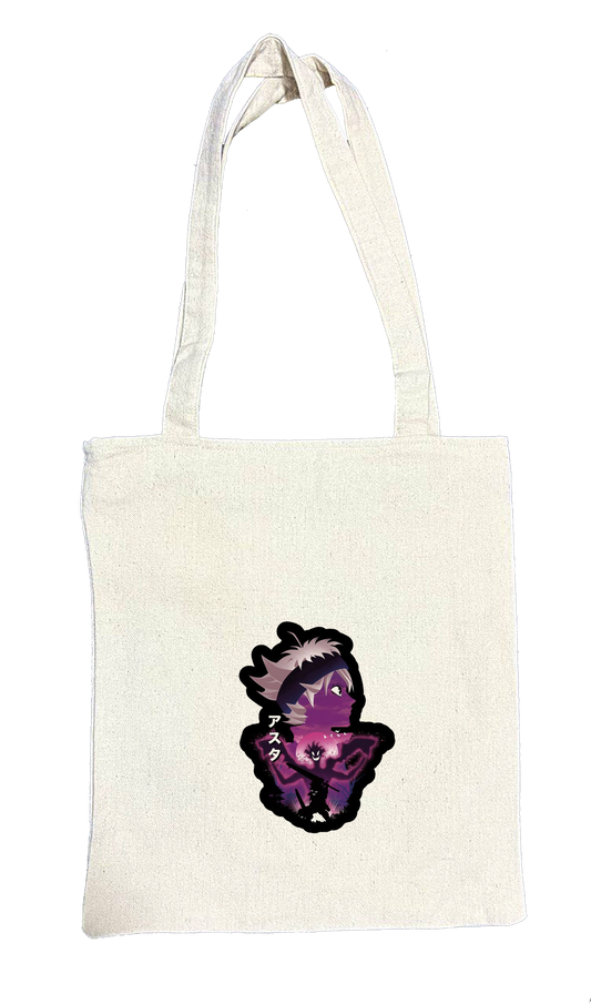 Black clover tote bag beige 3