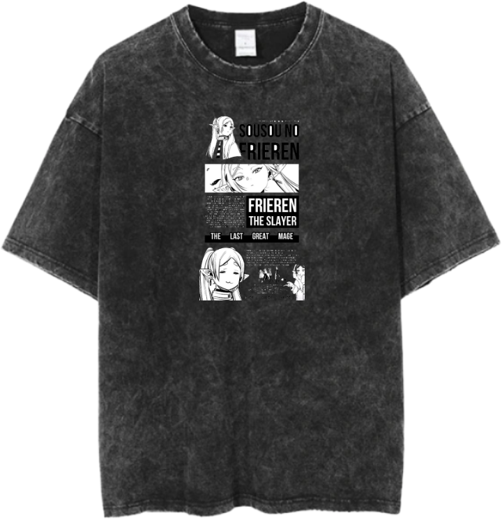 Frieren Beyond Journey's End t- shirt One Size Washed 9