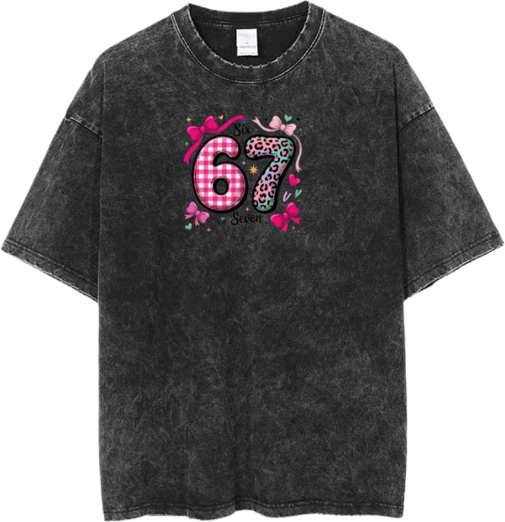 67 designs One Size t- shirt Washed 9