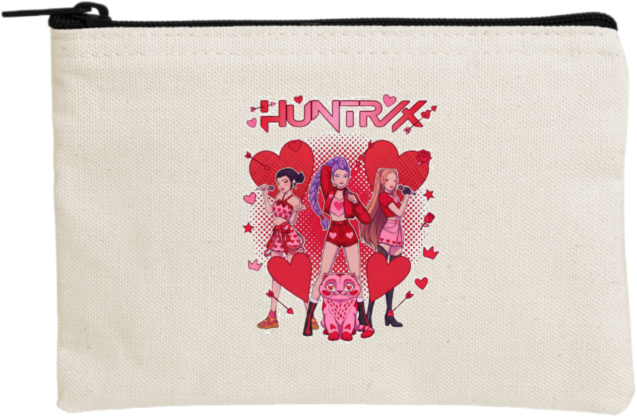 Hunterix kpop wallet pencil case Beige 9