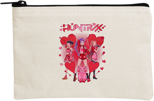 Hunterix kpop wallet pencil case Beige 9