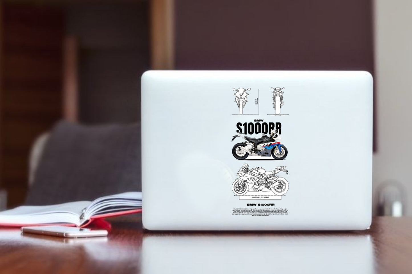 MOTOR CYCLE Laptop Sticker 9