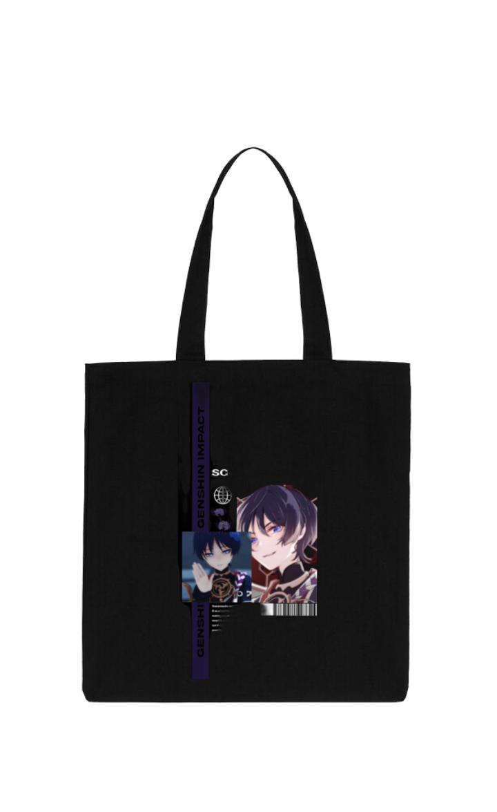 Genshin Impact Scaramouche tote bag Black 9
