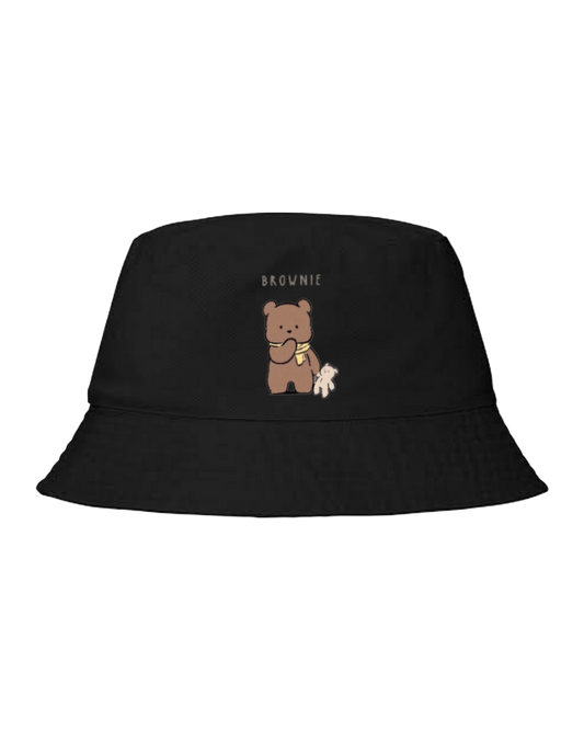 bear Bucket hat Fishman hat cap Black 9