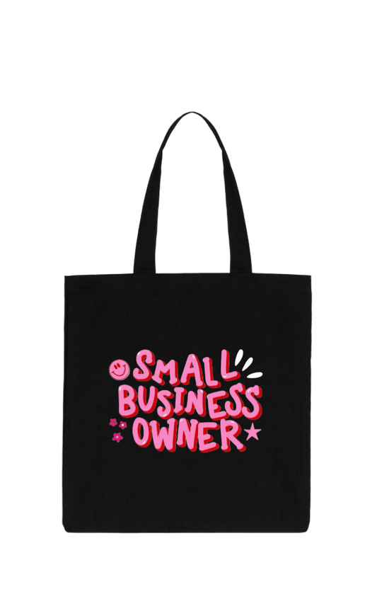names tote bag Black SMALL BUSINESS *OWNER* 9