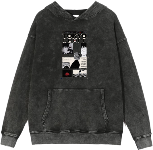 Tokyo ghoul One Size hoodie Washed 9