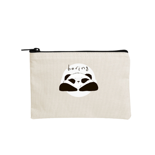 PANDA wallet pencil case Beige 9