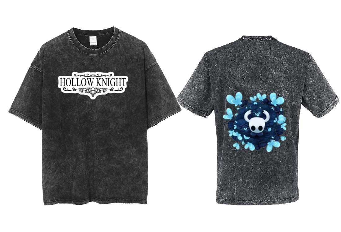 Hollow Knight t- shirt One Size Washed Back 9