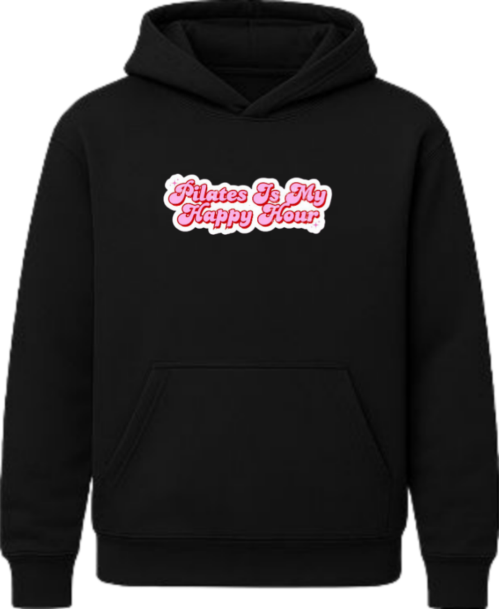 workout gym pilates Oversize Hoodie Black 9