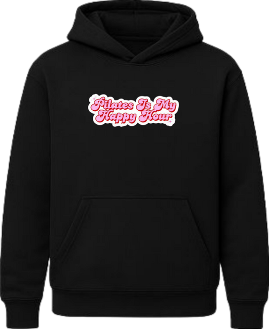 workout gym pilates Oversize Hoodie Black 9