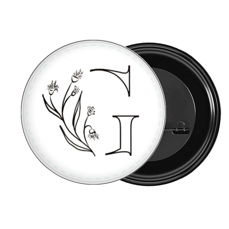 vector letter brooch G 9